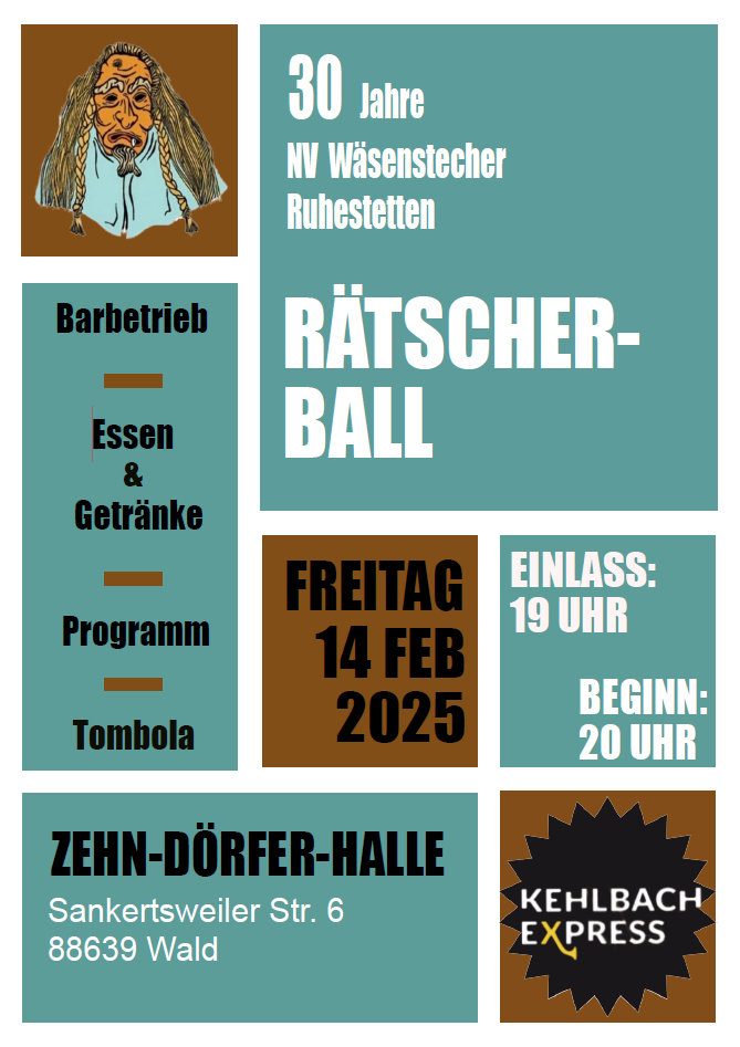 Flyer Raetscherball 2025
